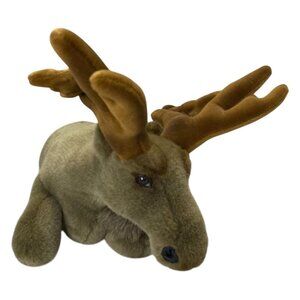 Creature Comforts Realistic Moose Animal Plush Stuffed Animal Wildlife Vintage